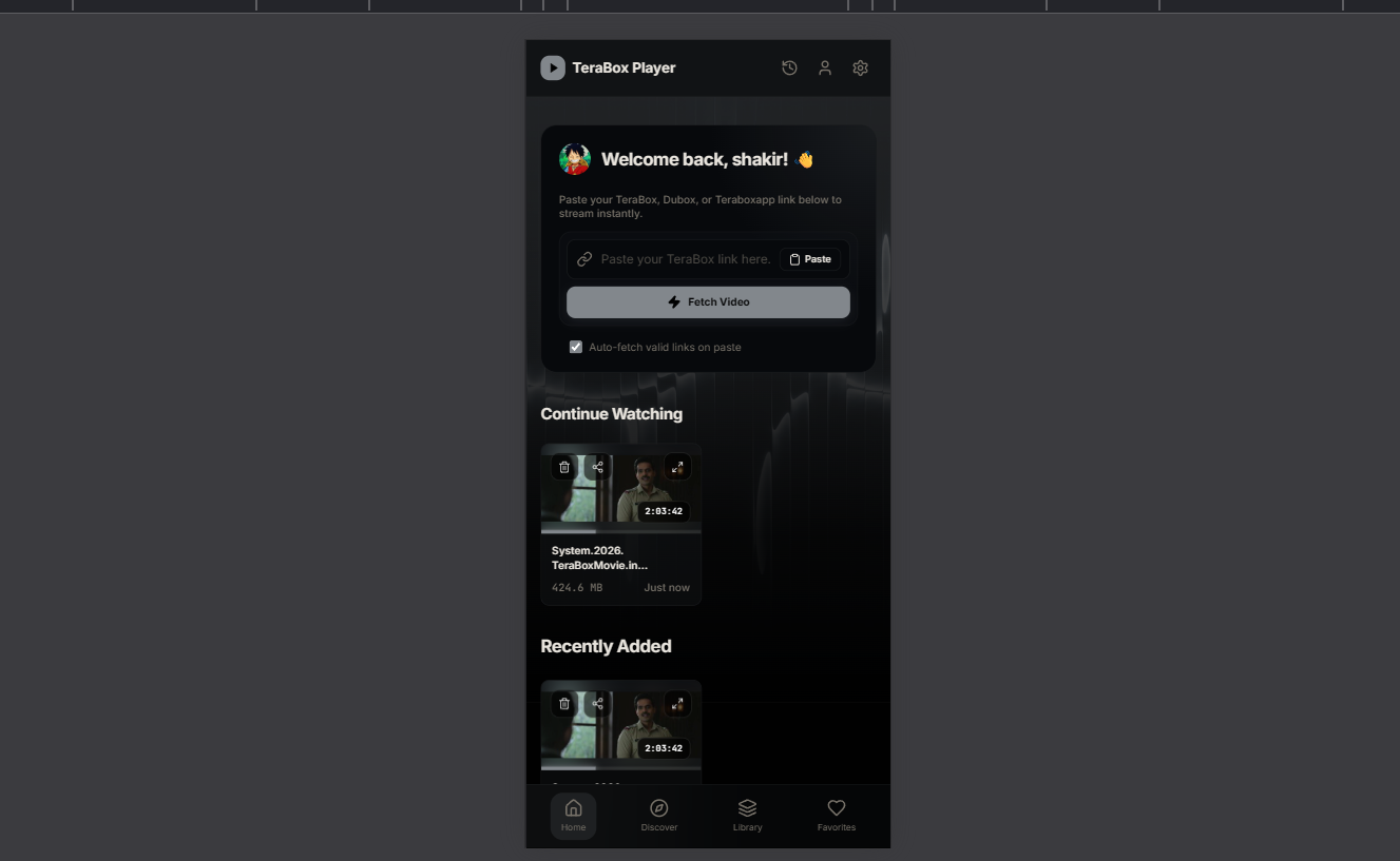 TeraPlay mobile responsive layout